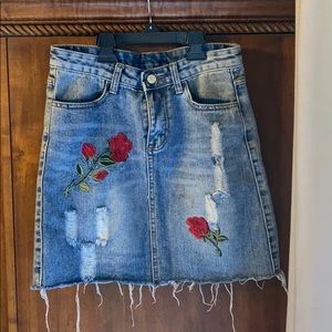 Sadie & Sage denim skirt